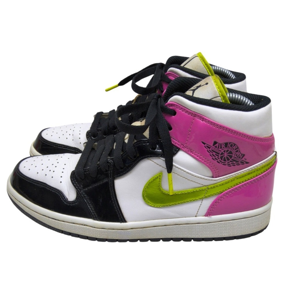 Air Jordan 1 SE Mid Cyber Active Fuchsia Shoes Size: 8 M / 9.5 W [CZ9834-100] - Picture 3 of 12